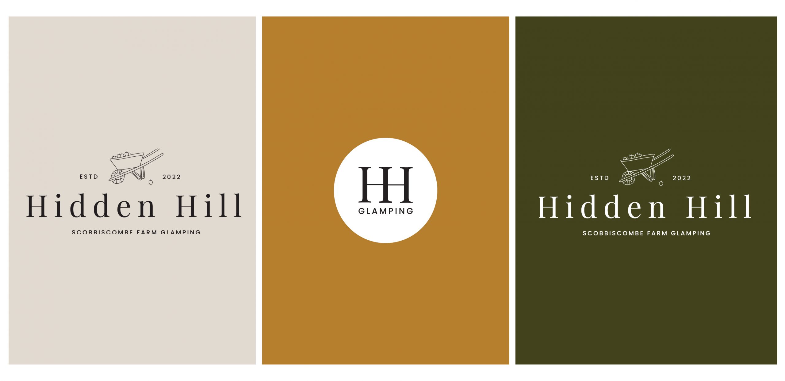 Glamping logo variations