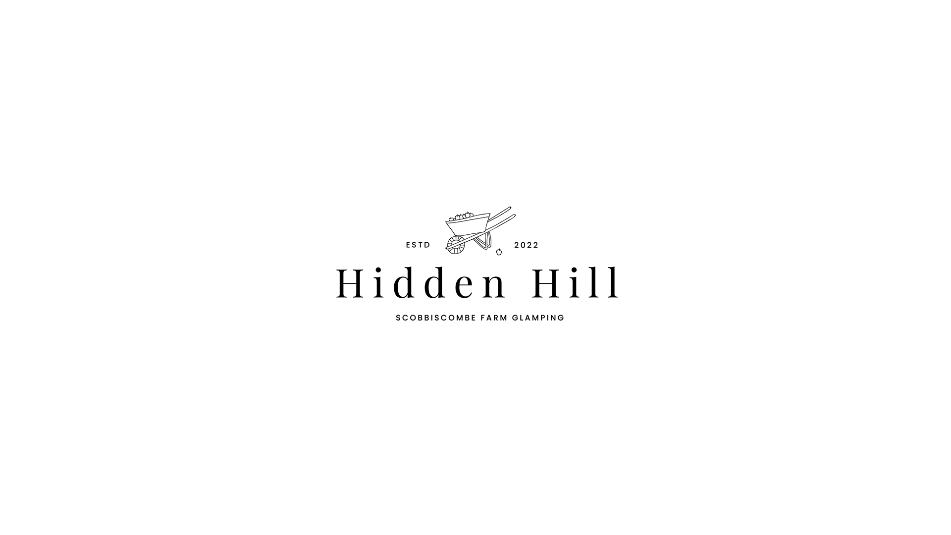 Alternative logos for Hidden Hill glamping brand