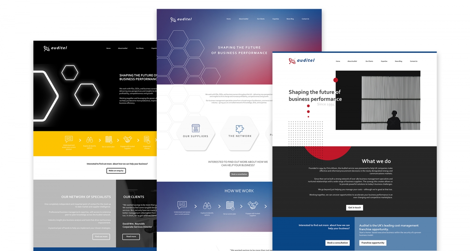 Website options, Graphic Design