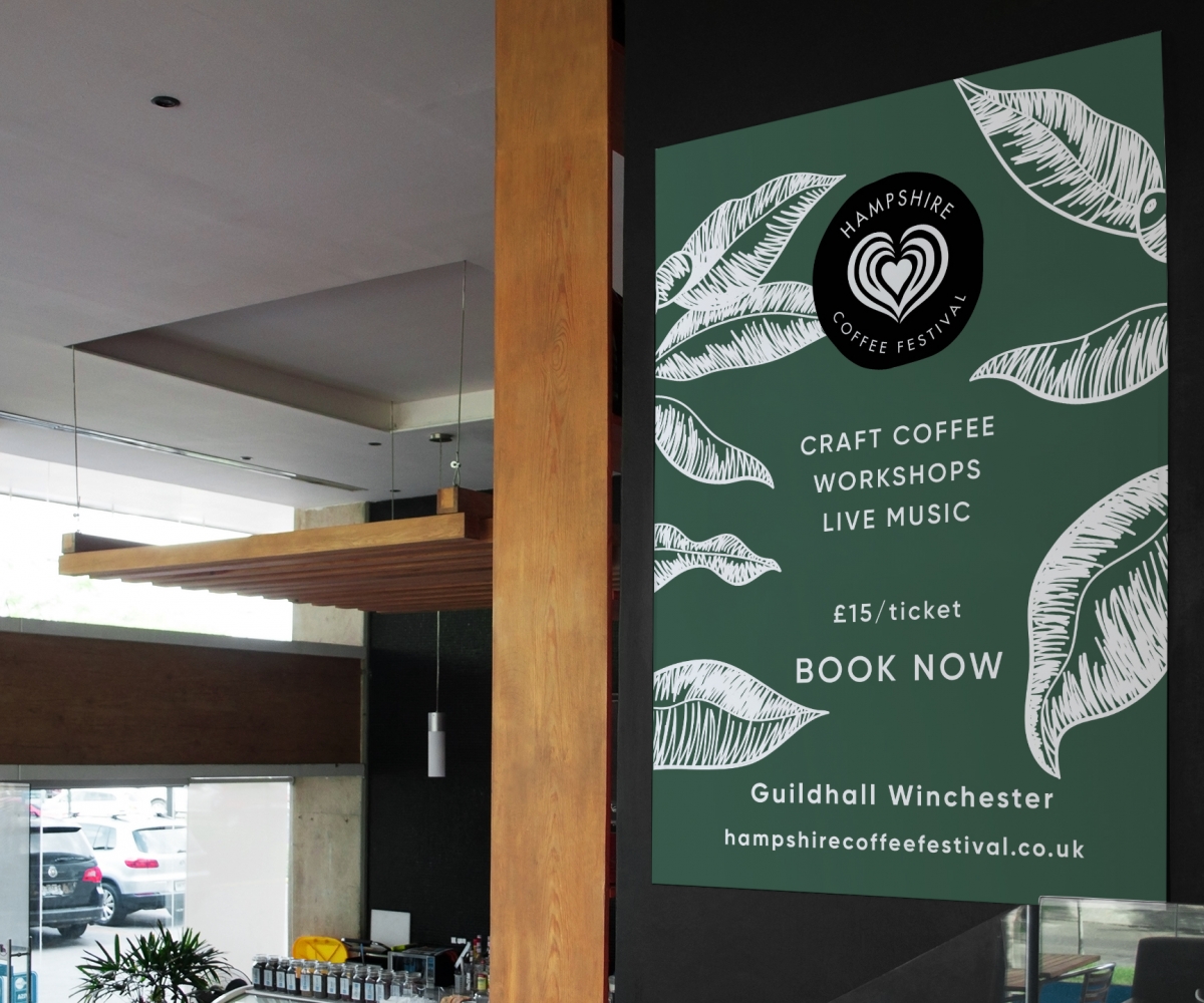 Hampshire Coffee Festival design, Branding, Graphic Designer